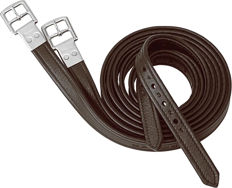 Prestige Non-Stretch Stirrup Leathers Tobacco TT