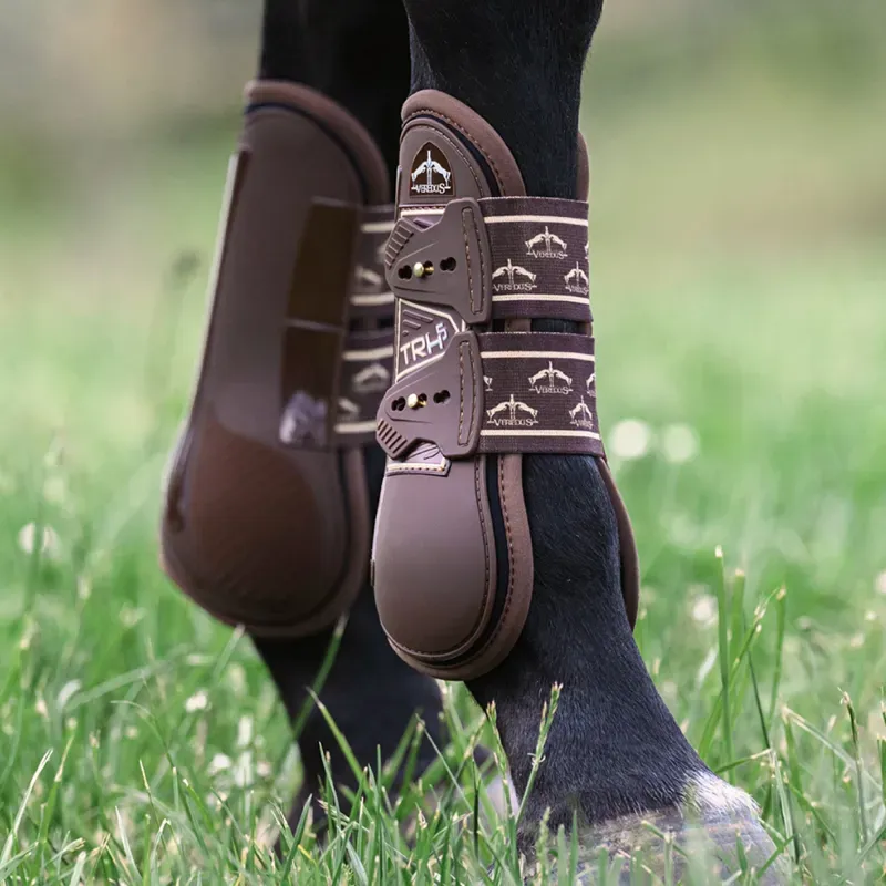 TRPro H5 Tendon Boot Front Brown-1