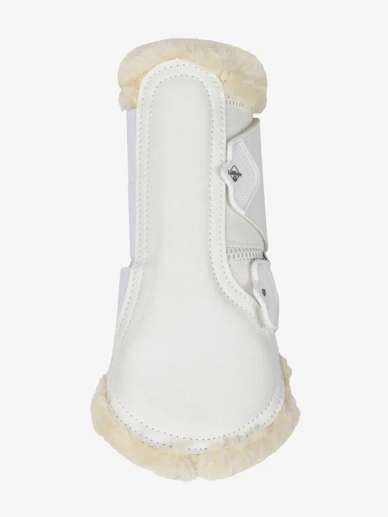 LeMieux Fleece Edged Mesh Brushing Boot White/Natural-3