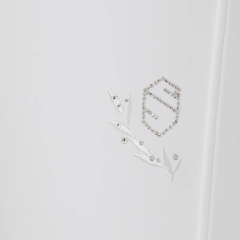 Samshield Jully Flower Jewellery Knee Grip SS23 White Rose Gold-2