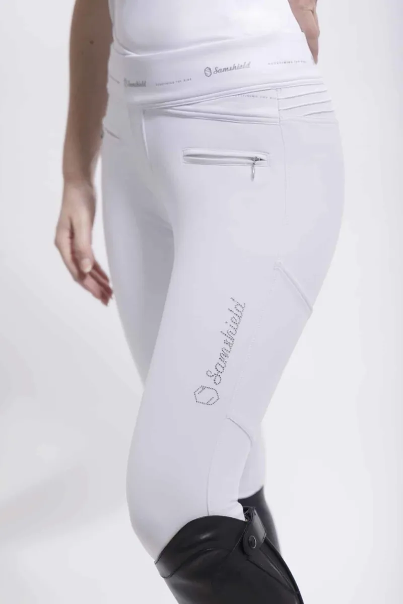 Samshield Alpha Winter Knee Grip Breeches White-2