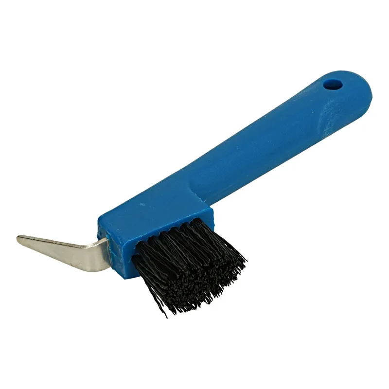 Ezi-Groom Hoof Pick Brush in Blue