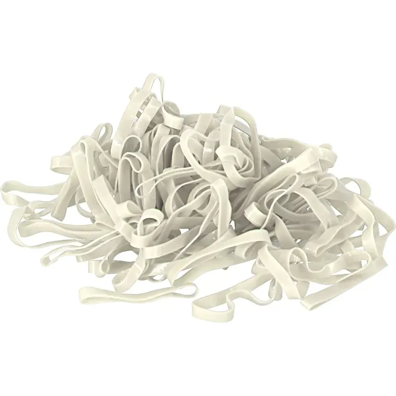 Ezi-Groom Silicone Plaiting Bands in White