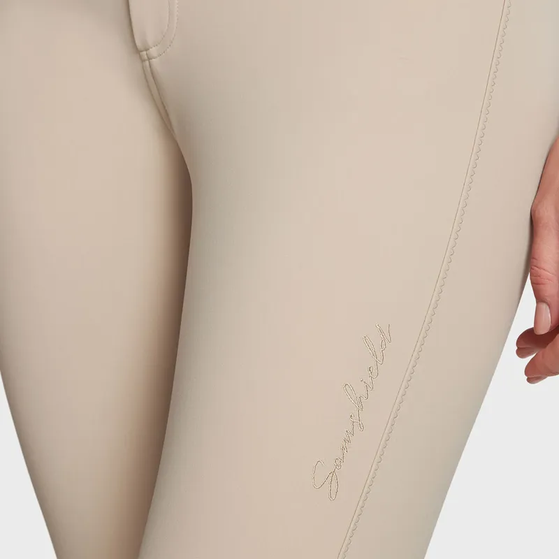 Samshield Chloe Script Knee Grip Breeches Sand-1