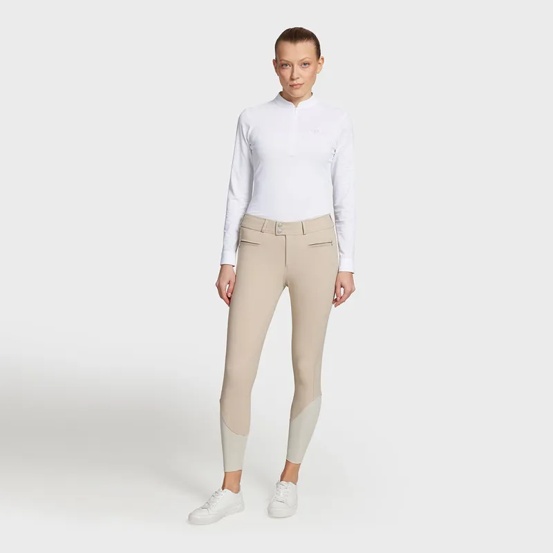 Samshield Chloe Script Knee Grip Breeches Sand