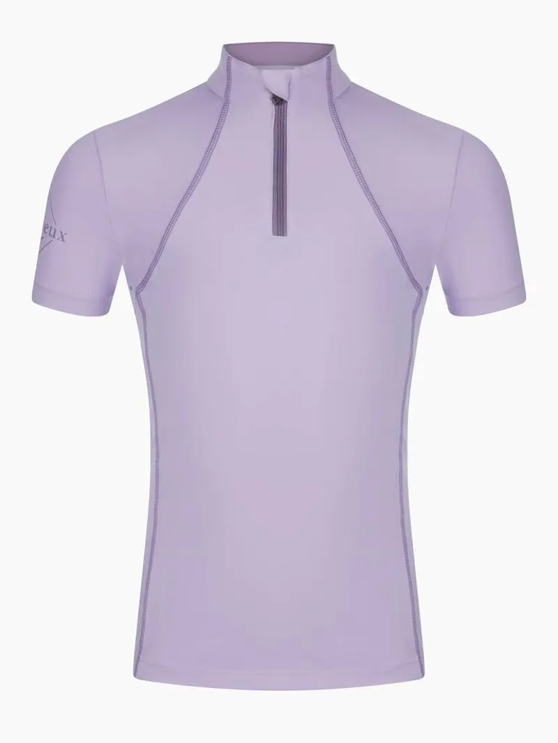 LeMieux Young Rider Short Sleeve Base Layer Wisteria-2