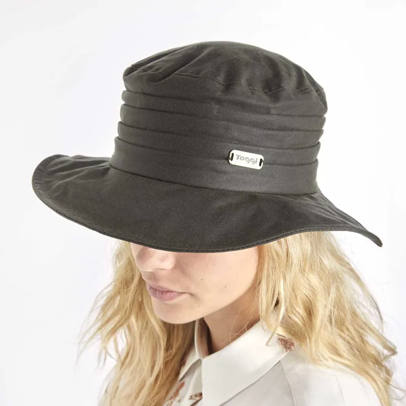 Toggi Monroe Wax Cloche Hat Olive