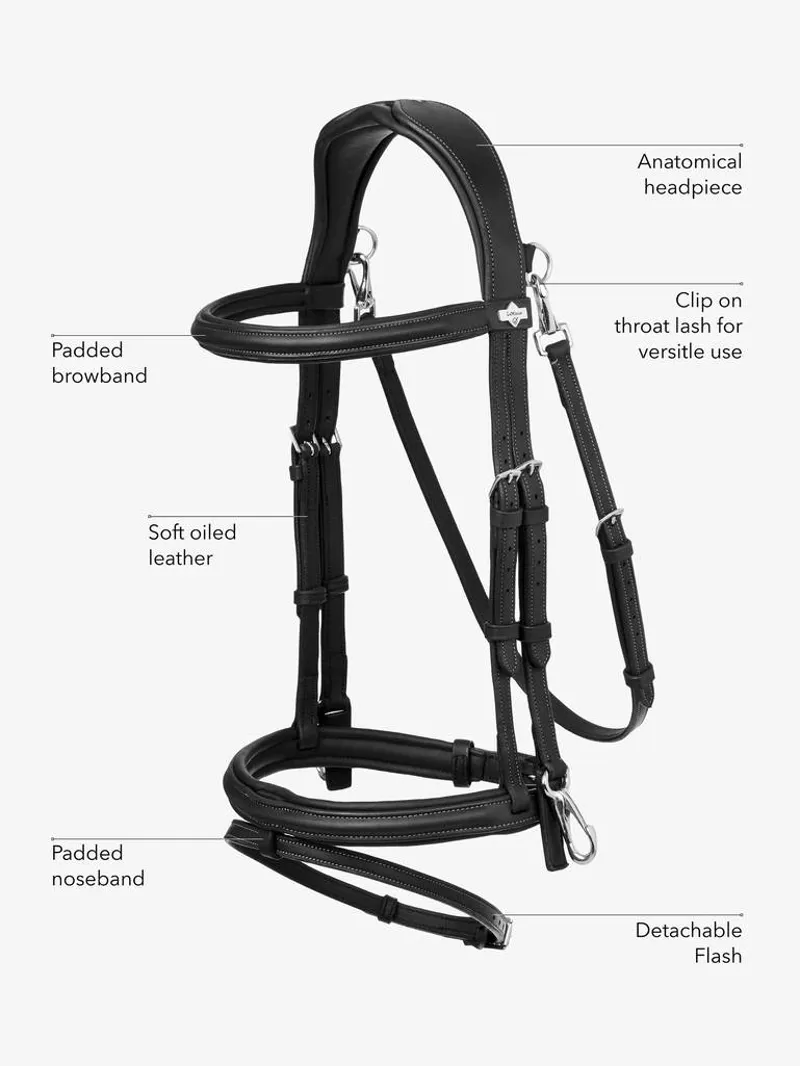LeMieux Kudos Work Bridle Black-4