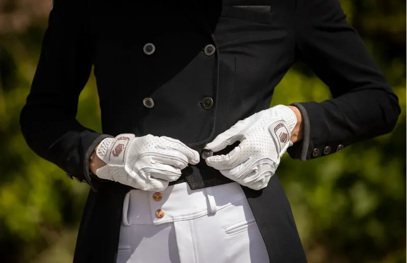 Samshield V-Skin Swarovski Gloves White Rose Gold-4