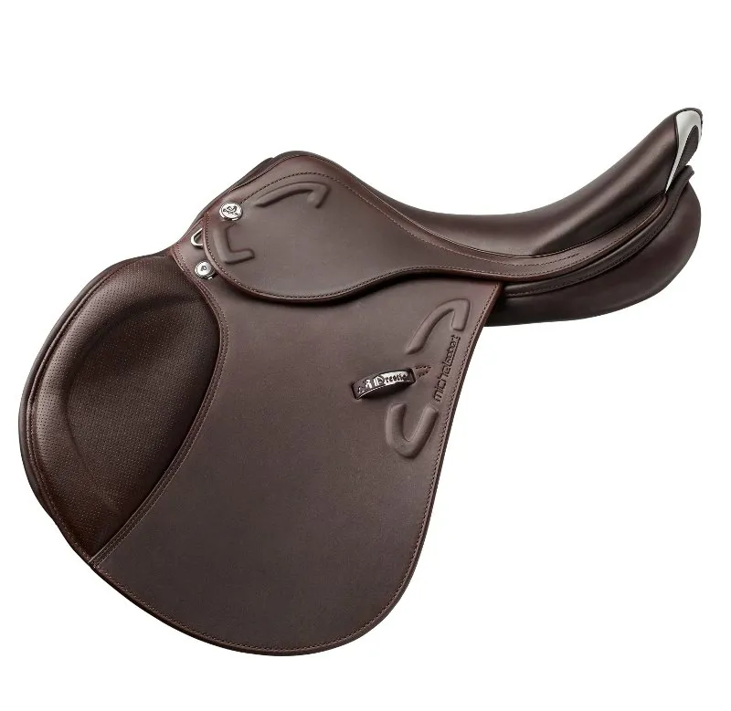 Prestige Italia X-Michel Robert Lux Saddle with Flocked Panels Tobacco